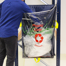 Load image into Gallery viewer, Racksack® Clear: Reusable Trash Bags for Warehouses and Industrial Facilities