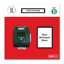 Load image into Gallery viewer, first aid kit shadow board - red