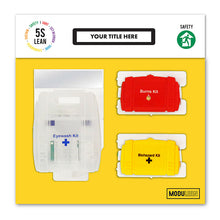 Load image into Gallery viewer, eyewash kit shadow board - yellow