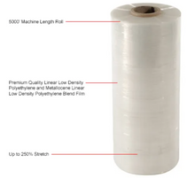 Load image into Gallery viewer, Stretch Wrap Film 20" x 5000' x 80 Gauge Clear For Pallet Wrapper