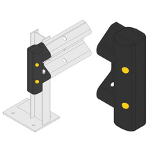 Load image into Gallery viewer, Armco Safety Barrier Ends and Corners