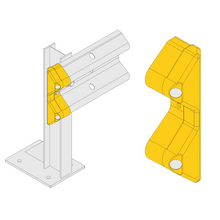 Load image into Gallery viewer, Armco Safety Barrier Ends and Corners