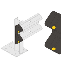 Load image into Gallery viewer, Armco Safety Barrier Ends and Corners