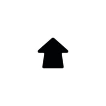 Load image into Gallery viewer, Black arrow shape marker for warehouse floor