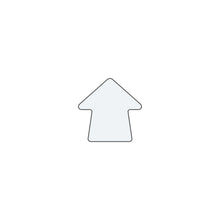 Load image into Gallery viewer, White arrow shape marker for warehouse floor