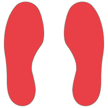 Load image into Gallery viewer, Red feet-shape marker for warehouse floor