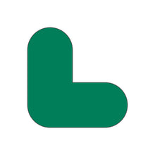Load image into Gallery viewer, Green L-shape pallet marker for warehouse floor
