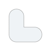 Load image into Gallery viewer, White L-shape pallet marker for warehouse floor