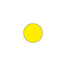 Load image into Gallery viewer, Yellow circle-shape marker for warehouse floor