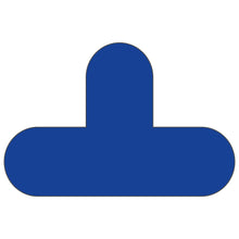Load image into Gallery viewer, Blue T shape marker for warehouse floor