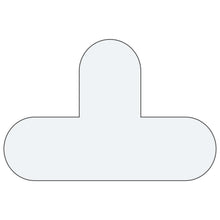 Load image into Gallery viewer, White T shape marker for warehouse floor