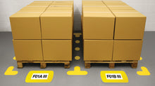 Load image into Gallery viewer, Warehouse floor markers for pallets