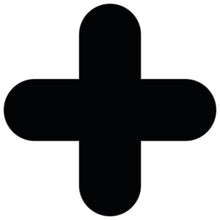 Load image into Gallery viewer, Black plus-shape pallet marker for warehouse floor