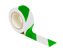 Load image into Gallery viewer, green and white striped floor marking tape