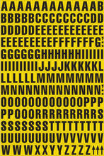 Load image into Gallery viewer, Magnetic Letters and Numbers - Tiles in Yellow and White and 2 Sizes (Pack of 5)