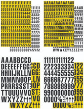 Load image into Gallery viewer, Magnetic Letters and Numbers - Yellow and White