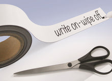 Load image into Gallery viewer, white magnetic easy wipe strips for labels