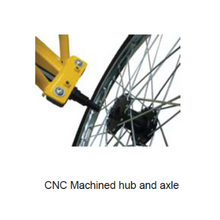 Load image into Gallery viewer, Husky T-326 Industrial Tricycle feature: CNC machined hub and axle