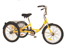 Load image into Gallery viewer, Husky T-124C Industrial Tricycle shown with rear basket