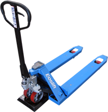 Load image into Gallery viewer, What's the weight of this pallet?  This pallet jack with a scale will tell you.