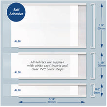Load image into Gallery viewer, Small self adhesive label holders