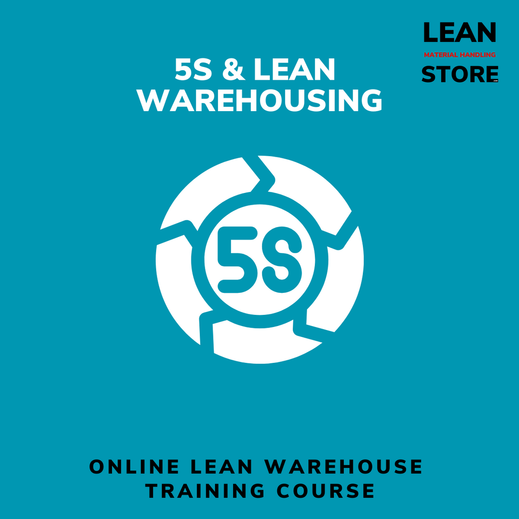 Warehouse team applying 5S Lean principles for workplace organization and efficiency in a distribution center