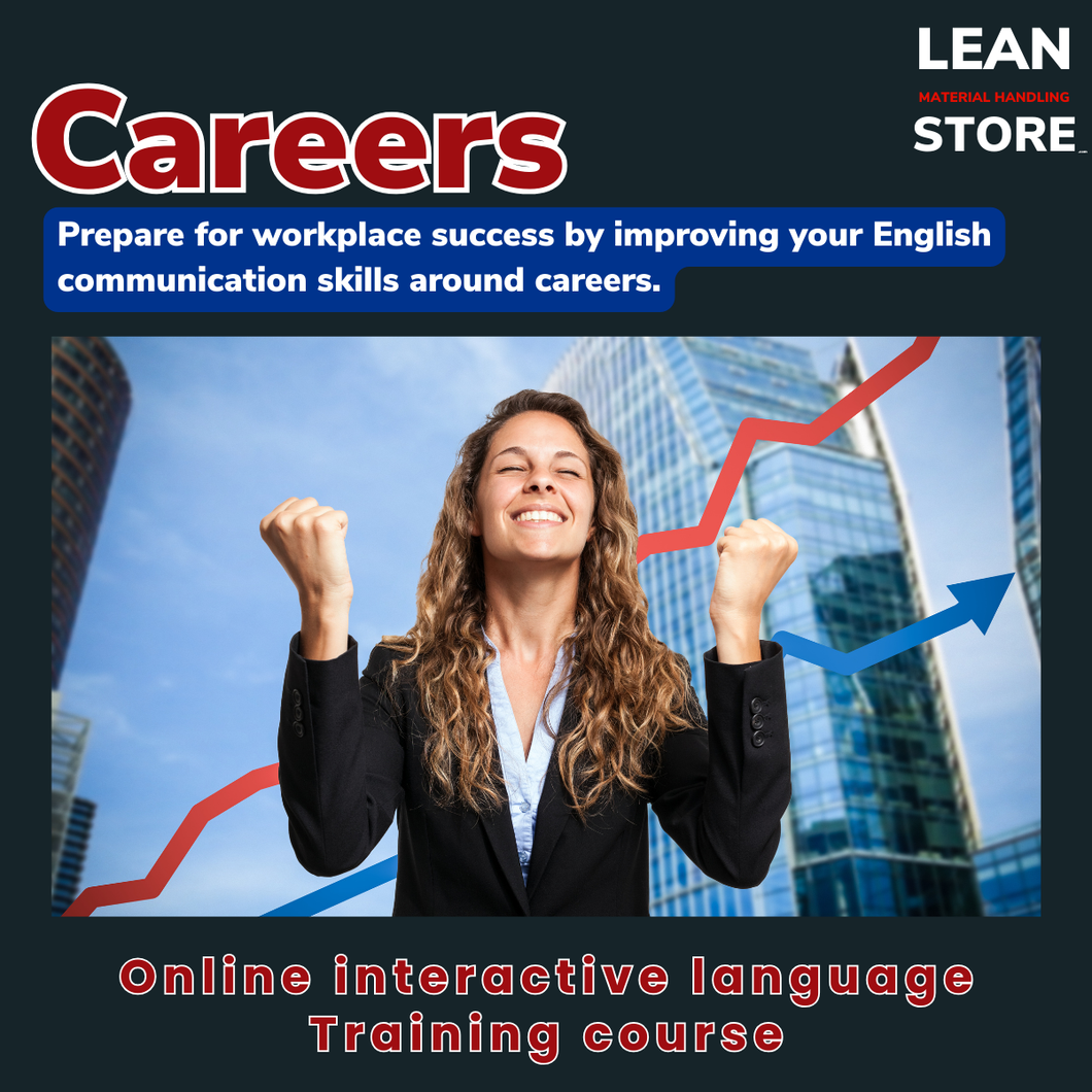 Careers online language training course – interactive English practice with certificate