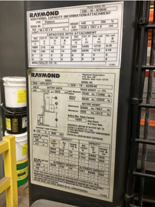 USED RAYMOND Order Picker Wire Guided - 2016 - 550-OPC30TT SN 550-16-A29040