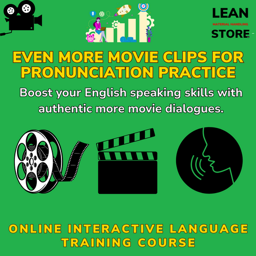 Online English pronunciation course with movie clips and interactive practice