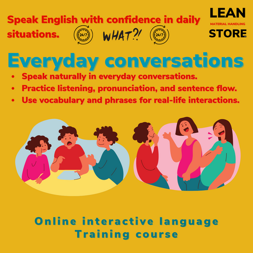 Online English course for everyday conversations – interactive language training with certificate from Lean.TrainSocially.com