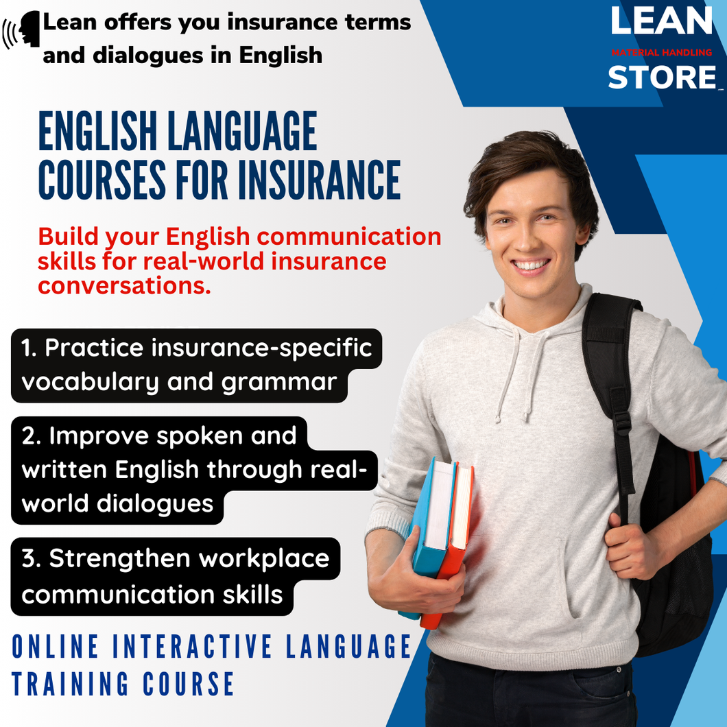 Insurance online language training course – interactive English instruction with certificate