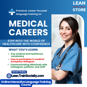Improve professional English for healthcare jobs – online course with certificate