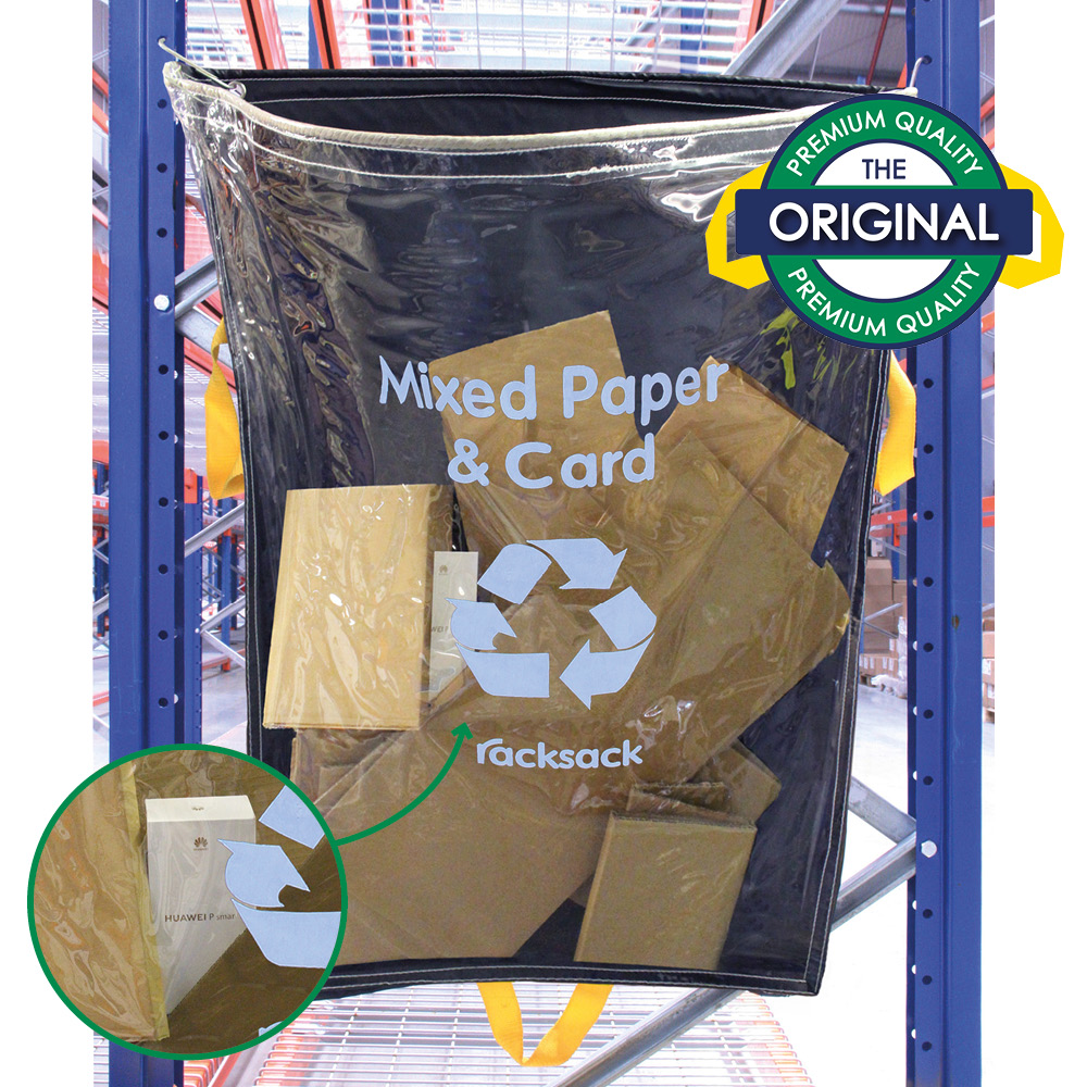 RackSack Clear Reusable Trash Bags for Warehouses and Industrial Waste ...