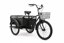 Load image into Gallery viewer, black industrial tricycle 3 wheels