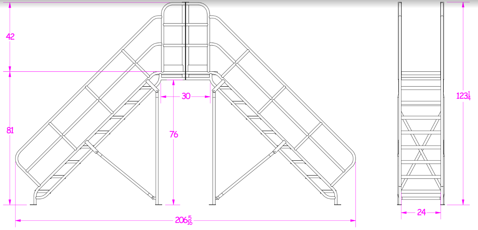 Cross-Over Bridge for Conveyor – Lean Material Handling Store