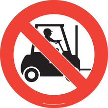 Load image into Gallery viewer, no forklifts sign - no text