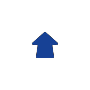 Blue arrow shape marker for warehouse floor