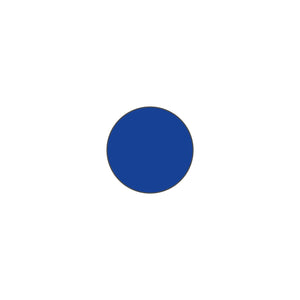 Blue circle-shape marker for warehouse floor