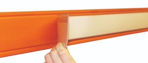 self adhesive ticket holder for shelving